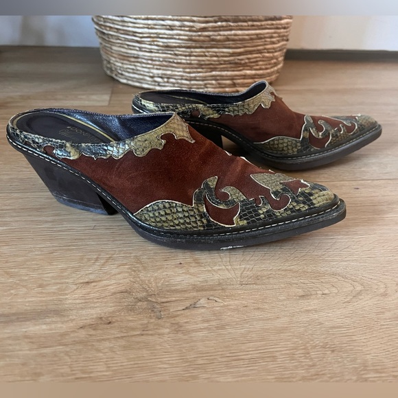 Donald Pliner Womens Size 6 Western Mule Couture Clogs - Picture 7 of 16